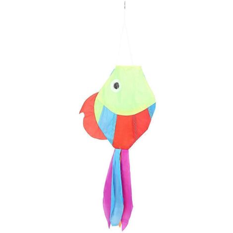 Manchette à air 2024 - Girouette réaliste en forme de poisson mignon - Accessoires pour cerf-volant à suspendre en extérieur (1/5)