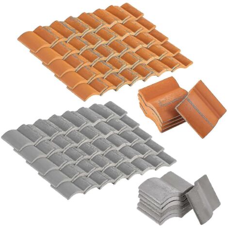 Lot de 200 tuiles miniatures pour toiture de jardin ou d'aménagement paysager