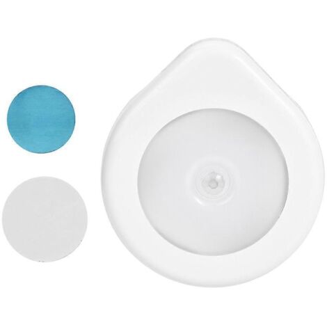 Veilleuse LED à détecteur de mouvement en forme de goutte d'eau, alimentée par piles, à fixer au mur ou dans un placard, avec aimant. (1/5)