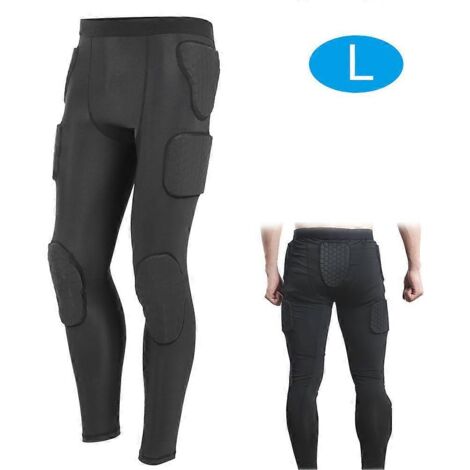 Pantalon de football antichoc 2024Protection Gear, pantalon long cellulaire anticollision, pantalon de sport pour gardien de but (L) (1/5)