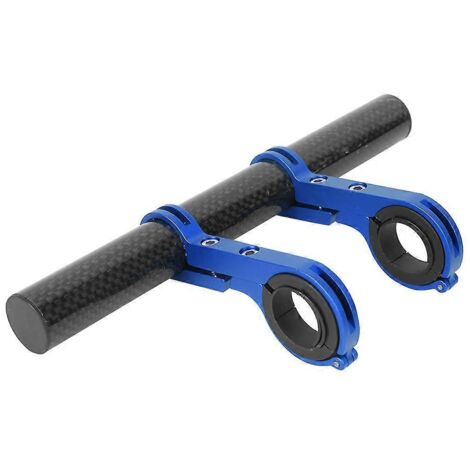 Support d'extension multifonction pour vélo 2024, lampe torche de table, support de lampe torche, support à double pince, aspect carbone, bleu (1/5)