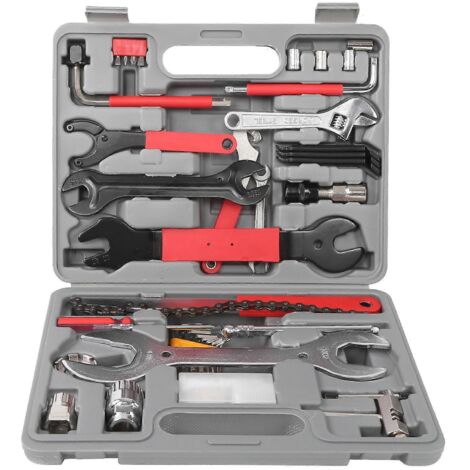 Kit de réparation de vélo en acier, boîte à outils Super Equipment, ensemble d'outils universels pour vélo (1/5)