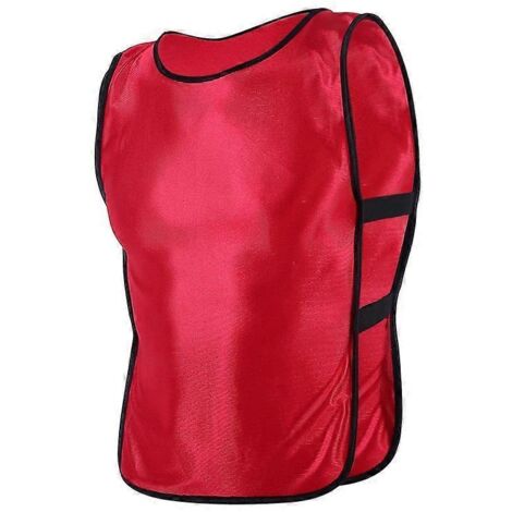 Gilet sans manches enfant 2024 pour l'entraînement de football et les sports de plein air (rouge) (1/5)