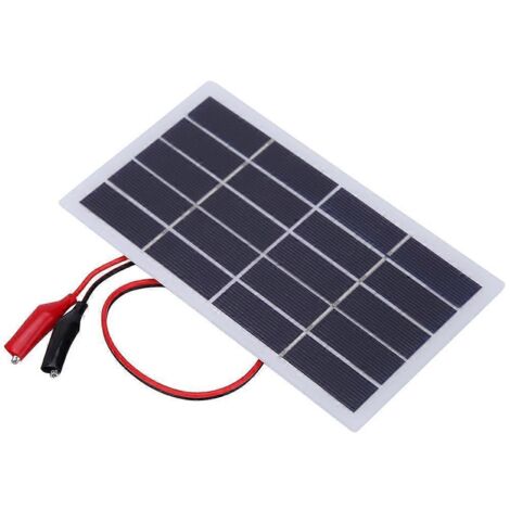Panneau solaire DIY en silicium polycristallin 20242W 5V léger avec clip 173x99x2MM (clip 2W 5V) (1/5)