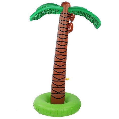 Palmier gonflable 2024 pour enfants, jouet d'extérieur avec jet d'eau, idéal pour l'été, la pelouse, le jardin, la piscine et les fêtes. (1/5)