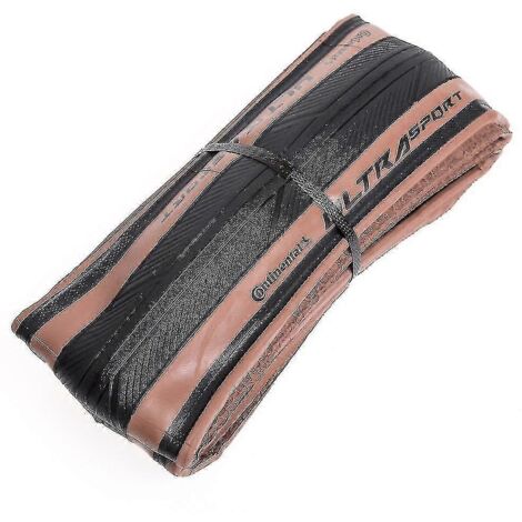 Pneu de vélo de route Continental Ultra Sport 3 Noir/Marron Pliable Kevlar 0154226 700x28c 28-622 (1/3)