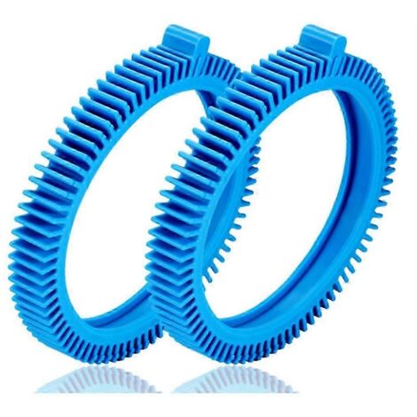 Kit de 2 pneus avant bleus 896584000-143 avec bossage renforcé, pour robot nettoyeur de piscine 2X, 4X, roue de pression bleue (1/5)