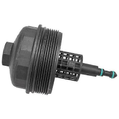 Couvercle de boîtier de filtre à huile moteur pour BMW E36, E39, E46, E53, E85 (M54) - Noir - Référence : 11421744000