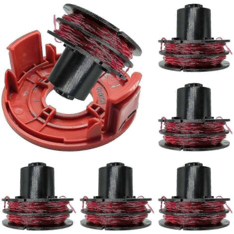 Pour coupe-bordures AL-KO GTE 350 / GTE 450 / GTE 550 : bobine de fil de 6 pouces + 1 capuchon de bobine, référence 1129666 (1/5)