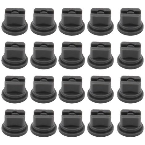Lot de 20 buses de pulvérisation plates à jet uniforme, angle de pulvérisation de 110°, pour pulvérisateur agricole, diamètre d'alésage de 30,2 mm. (1/5)