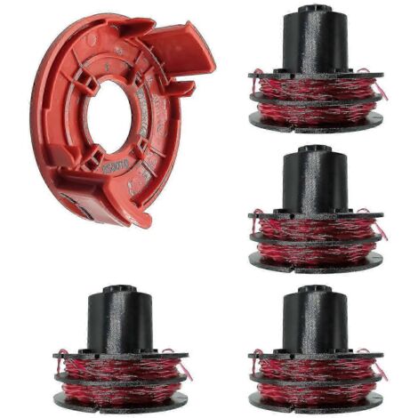 Pour coupe-bordures AL-KO GTE 350 / GTE 450 / GTE 550 : bobine de fil de 6 pouces + 1 capuchon de bobine, référence 1129664 (1/5)