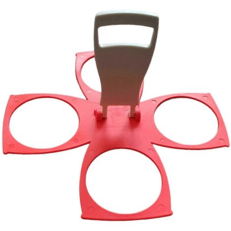 Porte-gobelet pliable pour boissons à emporter (café, bière, pinte) - 1 pièce - Rouge (1/5)