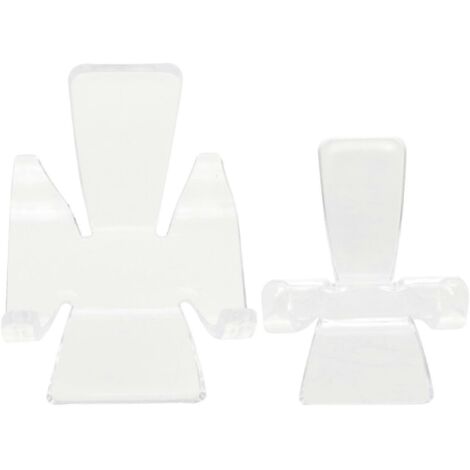 Lot de 20 supports de présentation en plastique pour cristaux, minéraux, agate et corail - 5 x 3,5 cm (1/3)