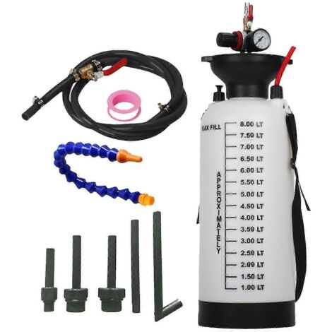 Pompe à huile de transmission pneumatique 8L avec réservoir de remplissage ATF, pompe d'évacuation d'huile de transmission et adaptateur. (1/5)