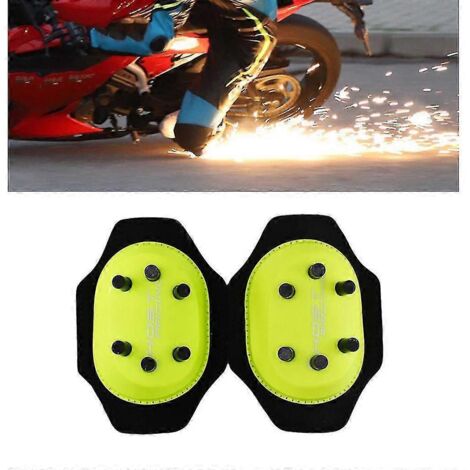 Genouillères de moto Slider Spark Grinding Knee Bag Protectrices avec bouton 10/20 Vert 12 points de feu (1/5)