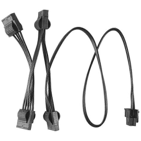 Câble d'alimentation modulaire Molex 6 broches vers 4 broches / Câble IDE 6 broches vers 4 broches pour RM1000X, RM850X, RM750X, RM650X et RM55 (noir) (1/5)
