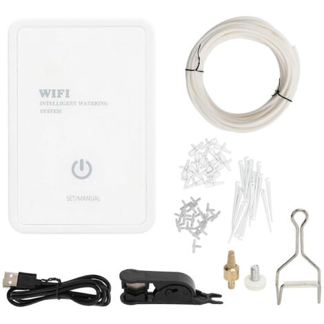 Système d'arrosage automatique WiFi 5V 1A 2,4 GHz pour fleurs et plantes de serre en intérieur (1/5)