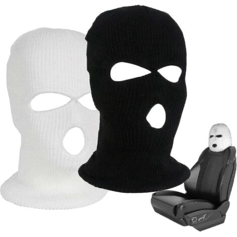 Housse universelle pour appuie-tête de voiture, lot de 2 housses de siège auto personnalisées avec chapeau amusant, protection pour appuie-tête de siège avant (Halloween), noir et blanc (1/4)