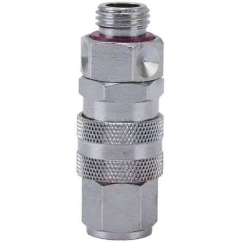 Adaptateur pour nettoyeur haute pression avec filetage G3/8, pivotant à 360°, en laiton, pour tuyau de pesticide tout cuivre, anti-enchevêtrement. (1/5)