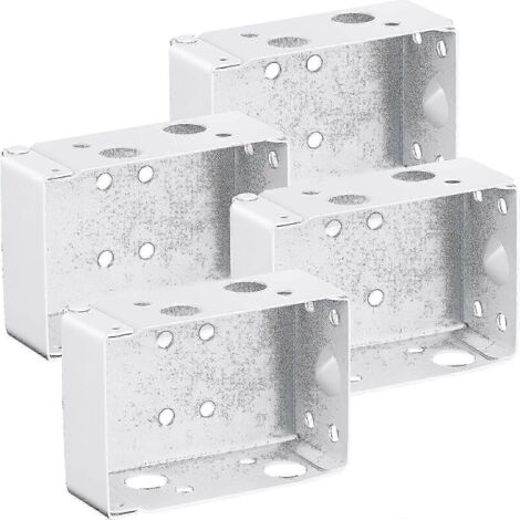 4 supports de store, boîtier bas de 2 pouces, support de montage pour rail supérieur (blanc) (1/5)