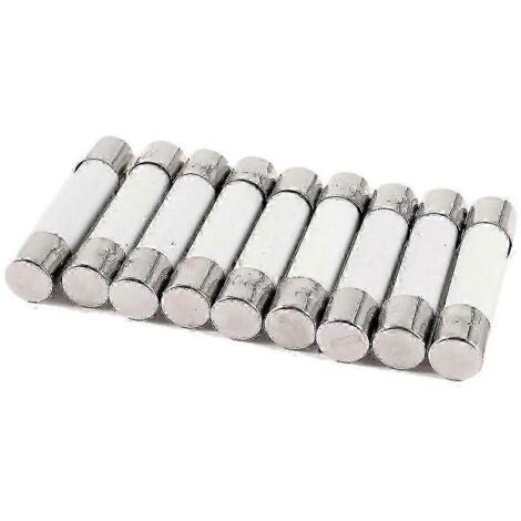 Lot de 10 fusibles cylindriques en céramique Link 6 x 30 mm 250 V 30 A (1/2)