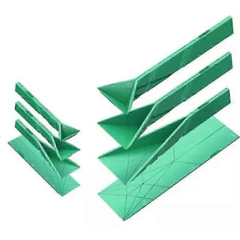 Cuillères doseuses plates 3 en 1 Polygons - 2 cuillères de 6 tailles différentes - SL - vertes (1/5)