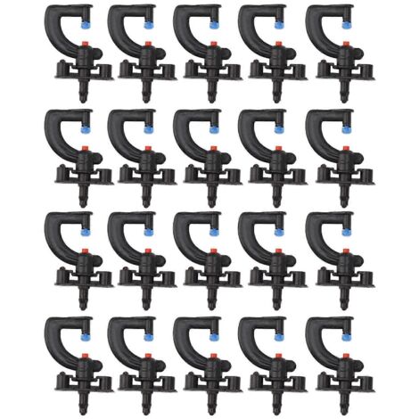 Lot de 20 buses de pulvérisation de type G pour l'humidification et le refroidissement professionnels en extérieur (jardin, ferme, etc.). (1/5)