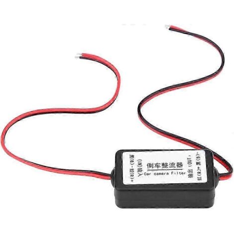 Redresseur 12 V, filtre redresseur 12 V CC pour voiture, relais d'alimentation pour caméra de recul, filtre à condensateur (1/5)