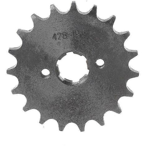Pignon moteur avant 20 mm 10-19 dents pour motos tout-terrain Kayo BSE SSR SDG, quads, karts, cyclomoteurs, buggies, scooters, gris argenté (1/5)