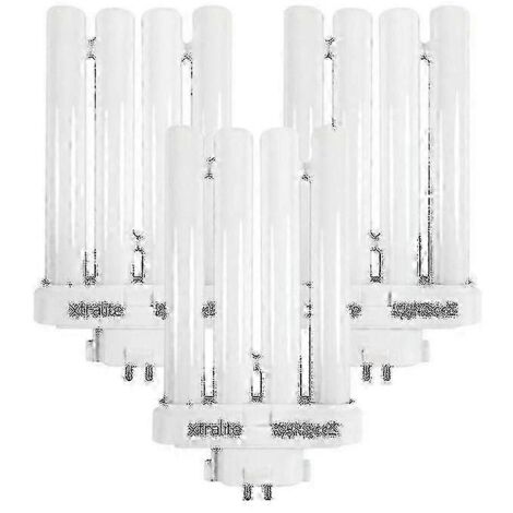 Ampoule de rechange Xtralite 27 W lumière du jour pour lampes de lecture haute vision, tube quadruple 4 broches GX10Q-4 (6 500 K, lot de 3) (1/4)