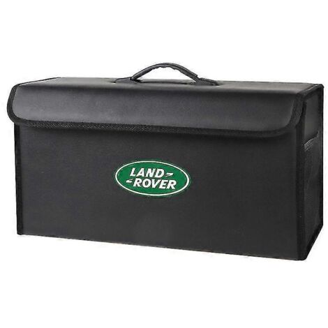 Boîte de rangement pliable pour coffre de voiture, accessoires compatibles avec Land Rover Defender, Discovery, Range Rover Freelander et Evoque (noir) (1/5)