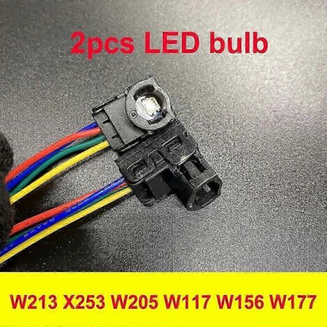 Accessoires pour module d'éclairage d'ambiance LED W205 X253 W213 : câbles de connexion pour ampoule LED de remplacement pour éclairage d'ambiance de bouche d'aération Mercedes-Benz (éclairage de véhi (1/5)