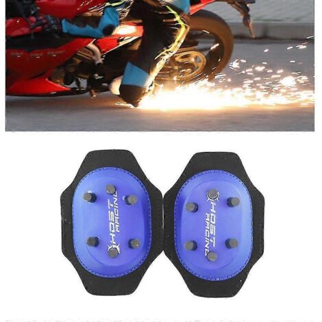 Genouillères de moto Slider Spark Grinding Knee Bag Protect avec bouton 10/20 Bleu 12 points de feu (1/5)