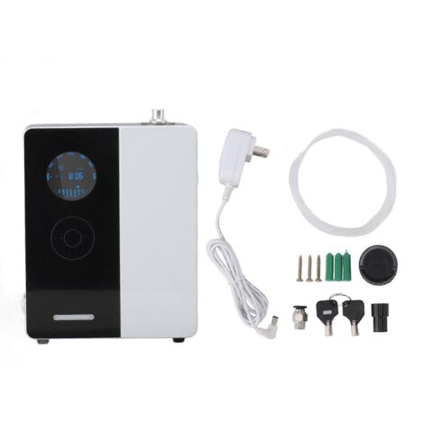 Diffuseur d'huiles essentielles mural électrique 200 ml avec point d'accès Wi-Fi intégré, pour la maison ou le bureau, 100-240 V, noir, prise US. (1/5)