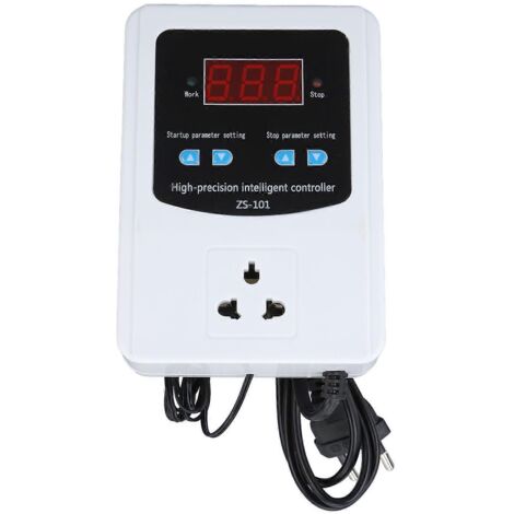 Contrôleur de température numérique pour serre 1500 W, thermostat avec écran LCD, prise UE 10 A, 220 V (1/5)