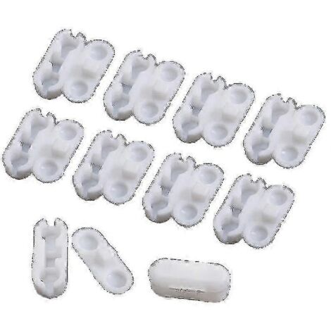 Lot de 10 connecteurs de cordon de tirage pour stores enrouleurs en plastique, boucle à bille monobloc, accessoires pour stores vénitiens verticaux (1/5)