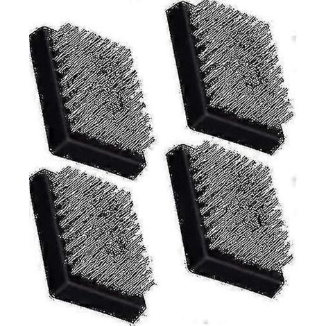Lot de 4 têtes de brosse de rechange pour barbecue, sans fil, compatibles avec la plupart des brosses pour barbecue. (1/5)