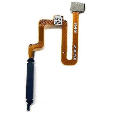 Compatible avec Xiaomi Redmi Note 12 Pro 4G : bouton d'accueil, bouton d'empreinte digitale (sans logo), nappe noire. (1/2)