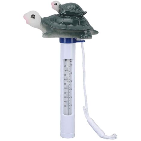 Thermomètre flottant étanche en forme de tortue de dessin animé pour piscines intérieures et extérieures et spas (1/5)
