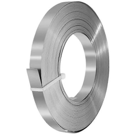 Bobine en acier inoxydable 304 de haute qualité, feuillard pour enrouleur de câble en acier inoxydable, ruban de feuillard 12 mm x 0,4 mm (voir illustration). (1/5)