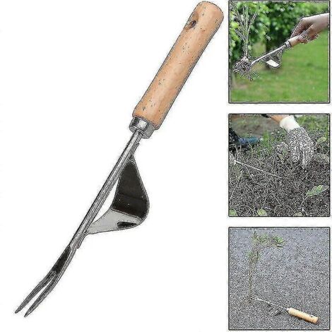 Outils de jardinage et de désherbage en acier inoxydable - Désherbeur et bouturage - Idée cadeau parfaite - Style D (1/4)