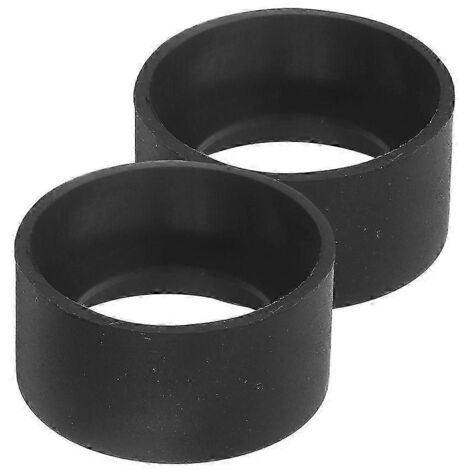 Lot de 2 œilletons en caoutchouc pour jumelles, compatibles avec les oculaires de microscope stéréoscopique 36-38 mm. Protection d'œillet de rechange en caoutchouc - 4,00 x 4,00 x 1,80 cm - Noir (1/4)