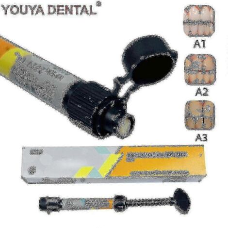 pot de 2,5 g de résine dentaire pour obturations et restaurations, résine composite photopolymérisable, nouveau Denti-YuJia1PCS A2