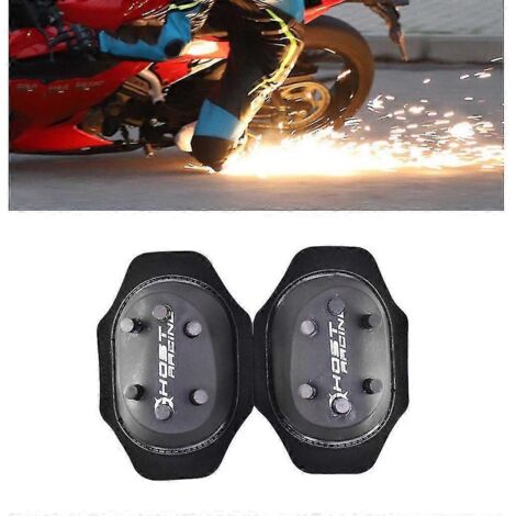 Genouillères de moto Slider Spark Grinding Knee Bag Protect avec bouton 10/20, noires, 12 points de feu (1/5)