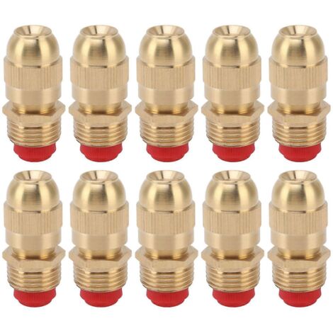 Lot de 10 buses d'arrosage à filetage mâle G1/2, tête de pulvérisation réglable, petit corps. (1/5)
