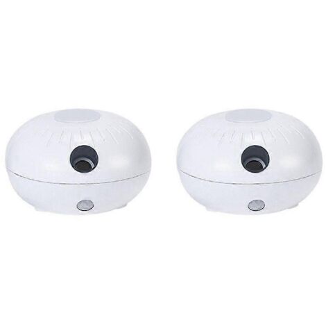 Lot de 2 mini diffuseurs de parfum, appareil d'aromathérapie, à induction automatique, portable et mignon, avec alimentation USB, blanc (1/5)