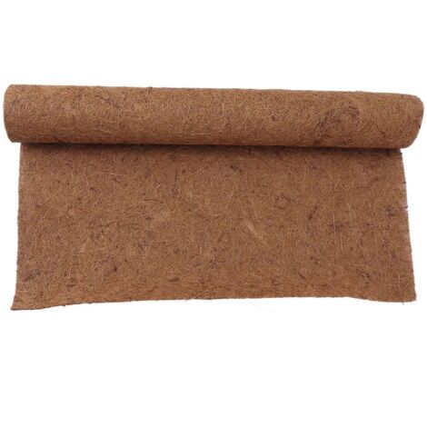 Tapis en fibre de coco pour reptiles, antidérapant et chaud, pour cage de reptiles, tortues et lézards, 48 x 150 cm (1,6 x 4,9 pi). (1/5)