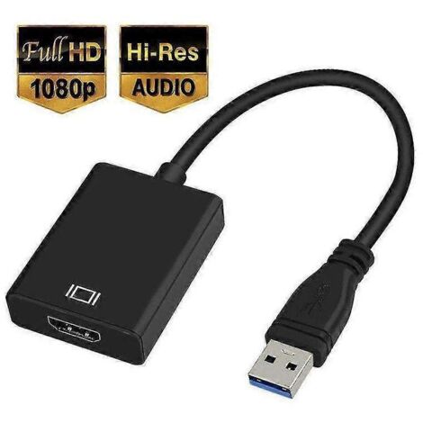 Adaptateur USB 3.0 vers HDMI HD 1080p avec sortie audio (1/5)