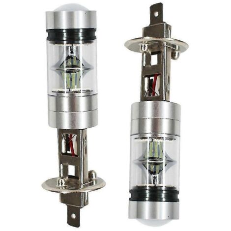Kit de conversion pour phares antibrouillard LED H1, ampoules 100 W, 6000 K, blanc pur, 3000 K, 12 V/24 V - H9-3000K, doré (1/4)