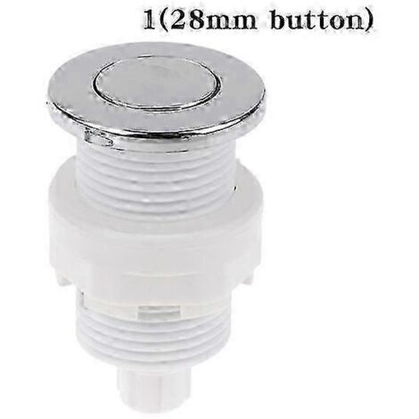 Interrupteur pneumatique 28/32/34 mm Marche/Arrêt - Bouton-poussoir pour baignoire - 1 (bouton 28 mm) (1/5)